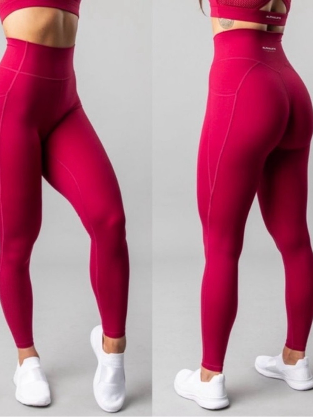Alphalete Alphalux Cranberry Pink Leggings